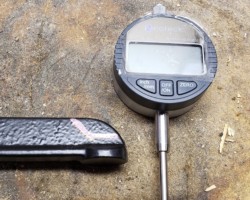 Eyeballing for the dial cutout